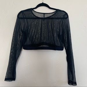 Torrid cropped mesh top